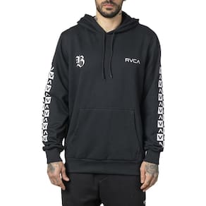 Moletom RVCA Canguru Barron WT23 Masculino Preto