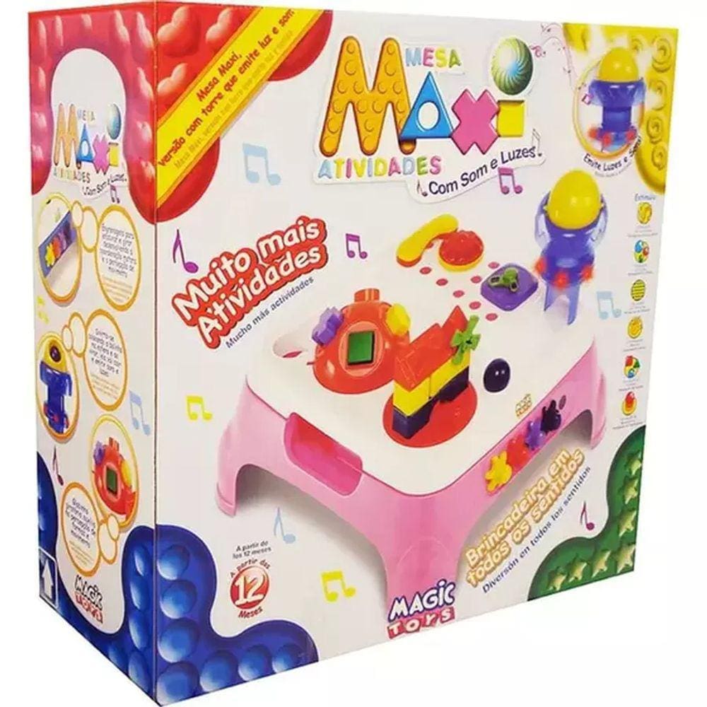 Mesa Maxi Atividades - Rosa - Magic Toys