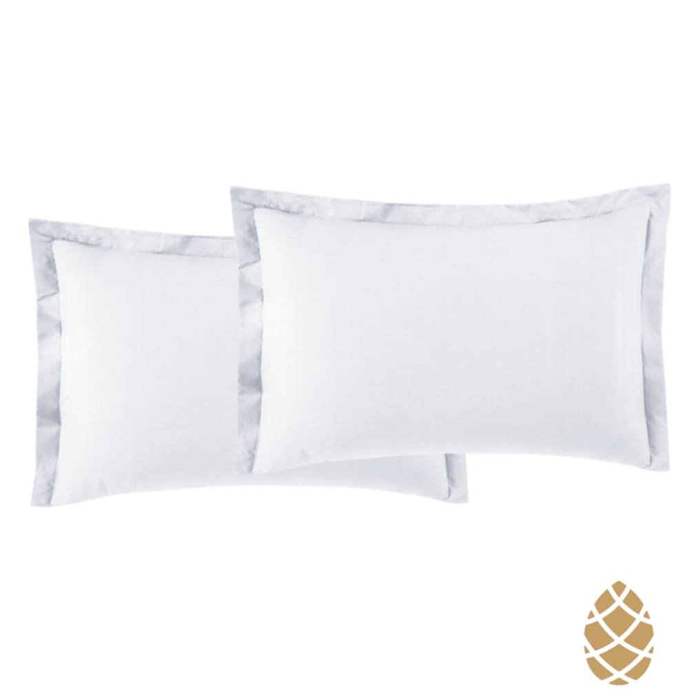 Kit 2 Fronhas Toque Acetinado 50x70 Altenburg Branco