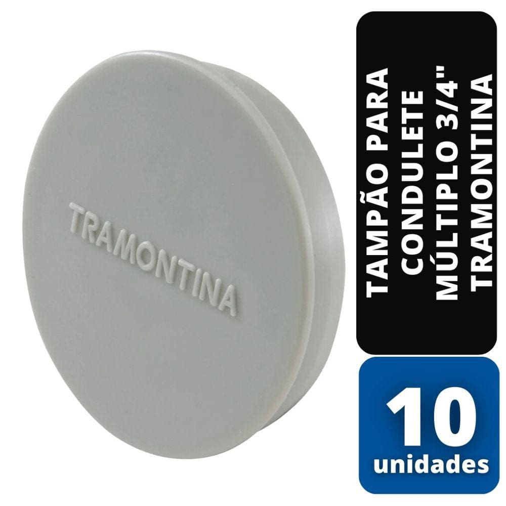 KIT C/ 10 Tampão para Condulete Múltiplo 3/4” Tramontina