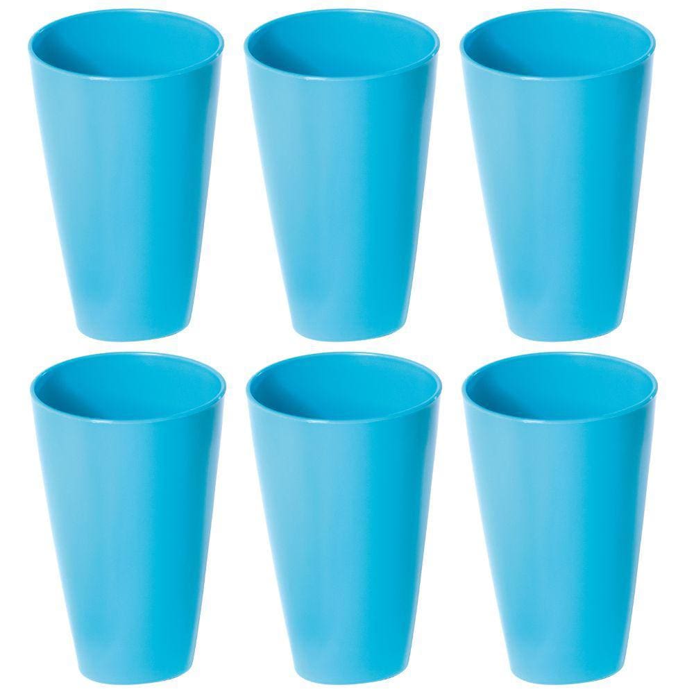 Jogo De Copo Vidro Azul 6 Unidades 355ml A13 Long Drink