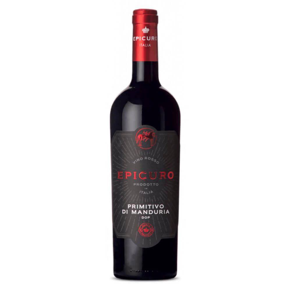 Vinho tinto meio seco Primitivo di Manduria EPICURO - 750ml