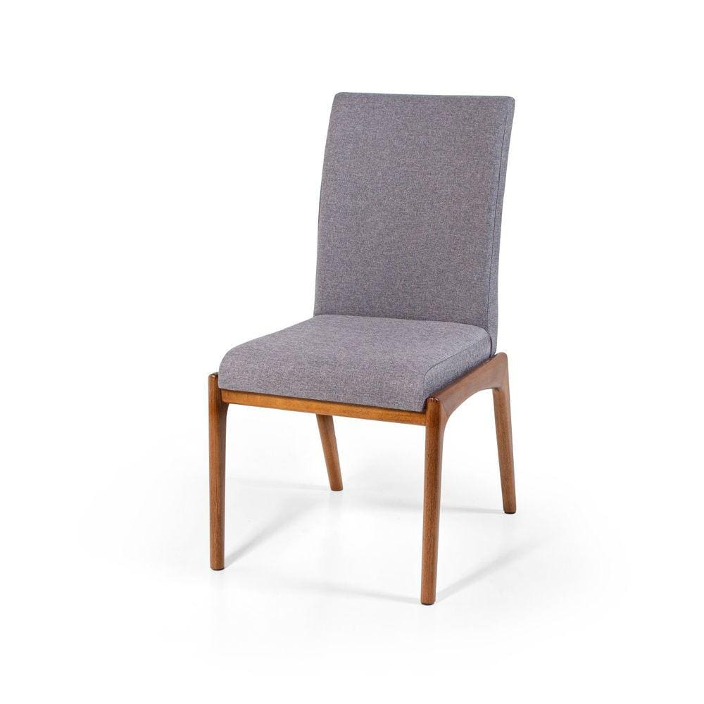 Cadeira de Jantar Beta Estofada em Madeira