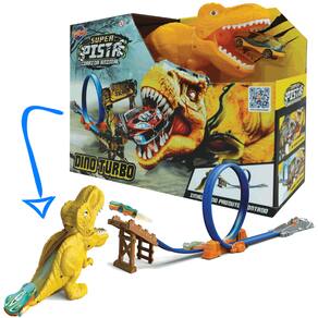 Pista Para Carrinhos De Brinquedo Jurassic Tiranossauro Rex