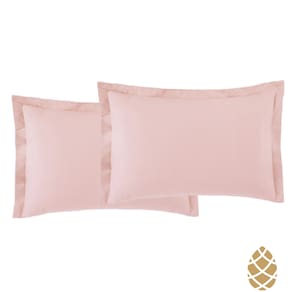 Kit 2 Fronhas Toque Acetinado 50x70 Altenburg Rosa Lunar