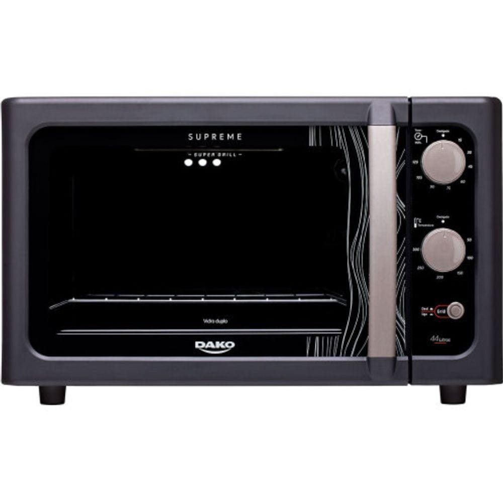 Forno 44L Dako Eletrico Supreme GRILL - 300000816 Preto 220 VOLTS