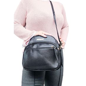 Bolsa feminina trasnversal tiracolo grande resistente luxo