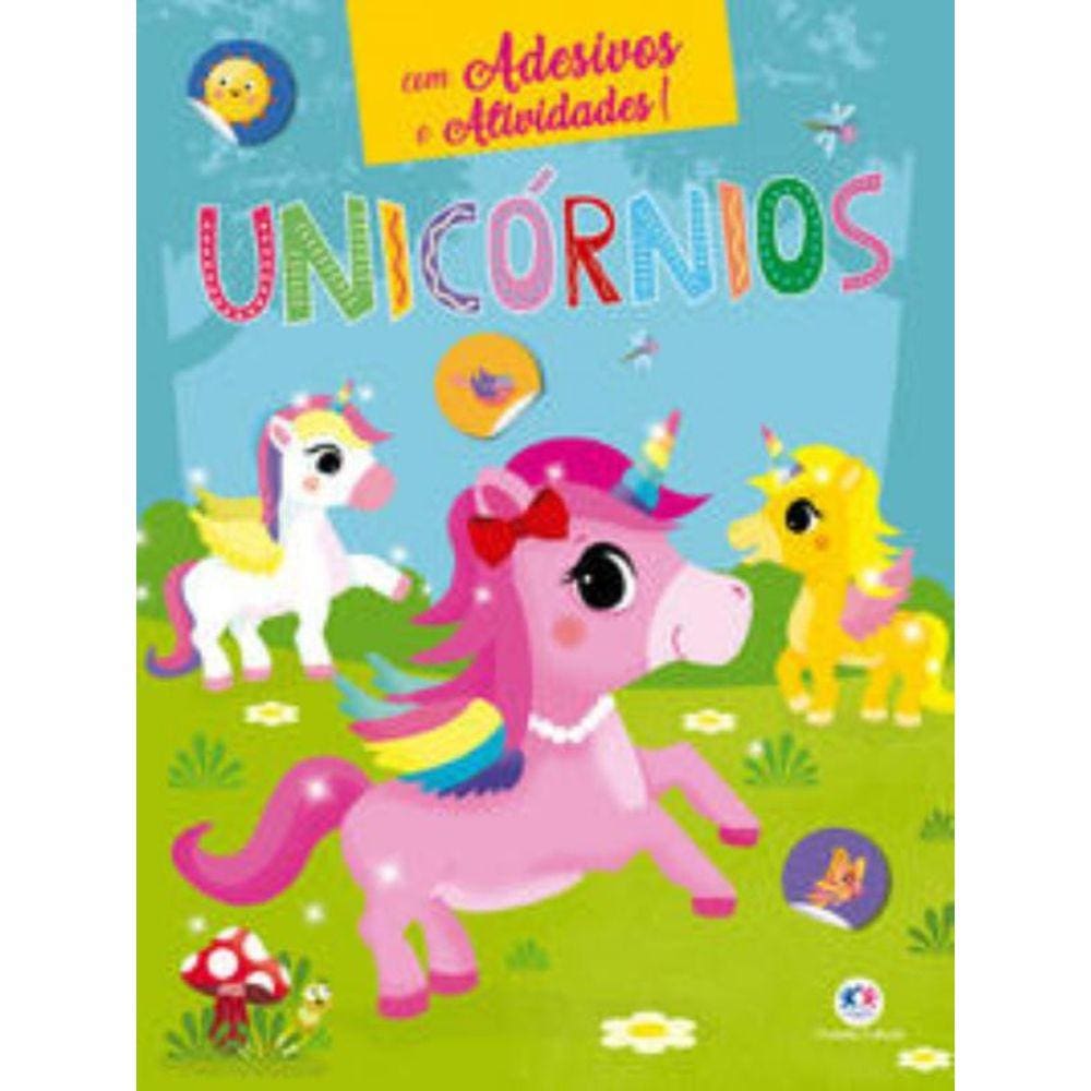 Unicórnios - Com Adesivos e Atividades!
