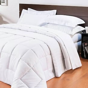 Edredom Casal 260x240cm Percal 200 Fios Pratic Bernadete Casa Branco