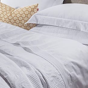 Jogo de Cama Queen Ducale 4 Peças Percal 200 Fios Bernadete Casa Branco