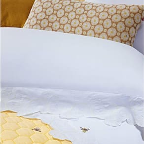 Jogo de Cama Casal Melzi 4 Peças Percal 200 Fios Bernadete Casa Amarelo