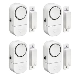 Kit 04 Alarme Sonoro Invasão Residencial Porta Janela Portão