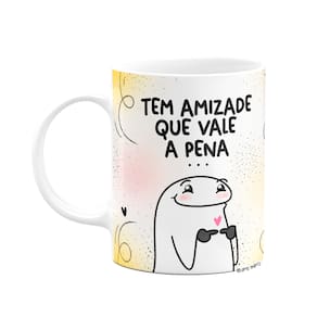 Caneca Flork Amigas - Tem amizade que vale a pena
