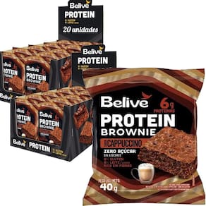 Protein Brownie Cappuccino Belive Zero 40G  20 Unidades