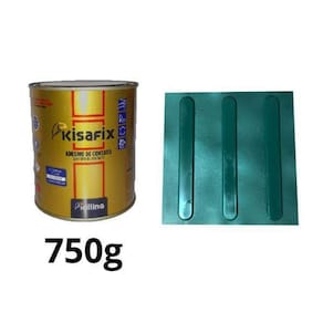 10 Pisos Tátil Direcional Verde Pvc 25X25 + 1 Cola 750G