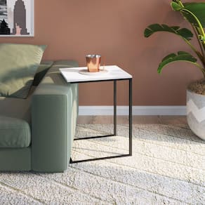 Mesa Auxiliar Multifuncional de Apoio Preto/Branco