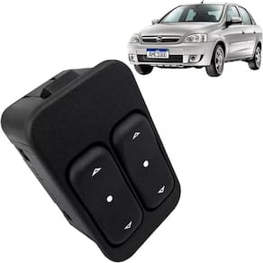 Botão Interruptor De Vidro Elétrico Gm Astra Celta Corsa Hatch Sedan Meriva Montana Zafira Duplo Led Almapy 510002