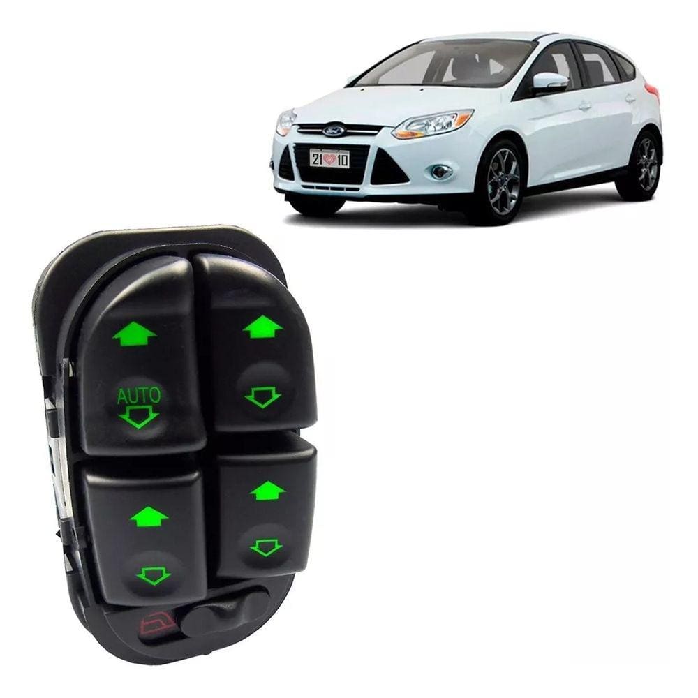 Interruptor Botão Do Vidro Elétrico Ford Focus 4 Portas Quadruplo 14 Pinos Almapy 530022