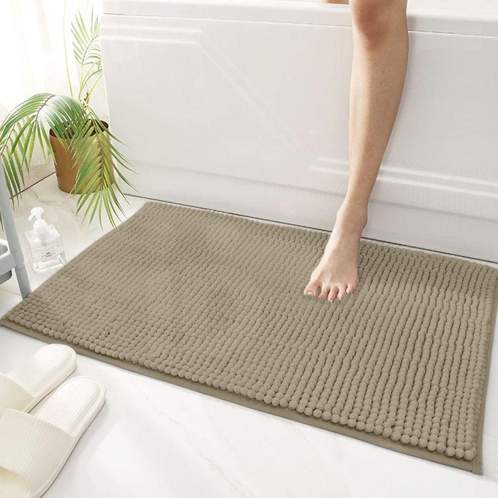 1 Tapete Banheiro Antiderrapante Macarrão Bolinha Dlbg 40x60