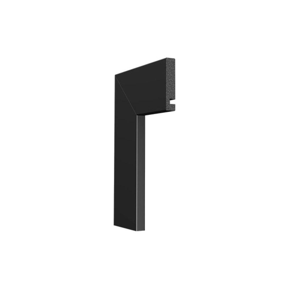 Guarnição Black 3451 70mm x 13cm x 240cm Santa Luzia - caixa com 12 m - Preto