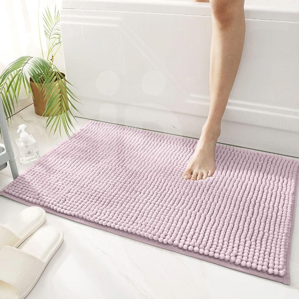 2 Tapete Banheiro Antiderrapante Macarrão Bolinha Dlro 40x60