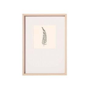 Quadro Botânico Nude e Branco - Modelo 1