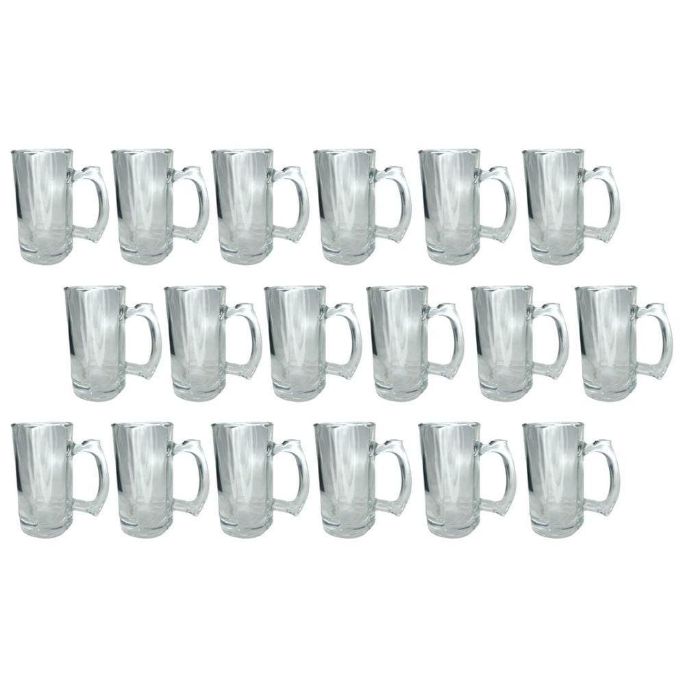 Caneca Vidro Grosso Cerveja e Chopp 380ML Restaurante 18UN