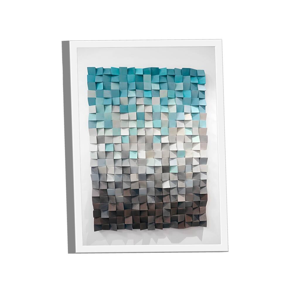Quadro Azul 3D Effect -- BR ARTES