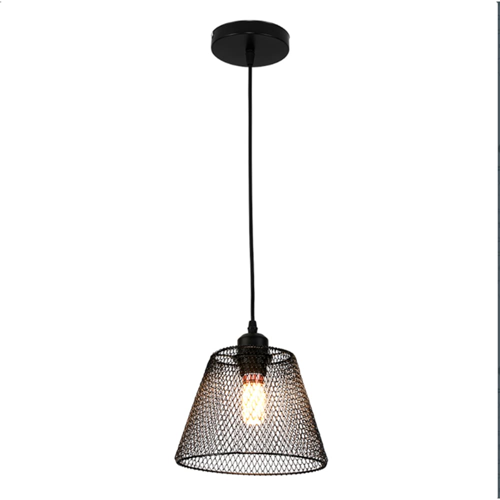 Pendente Aramado Metal Preto Convert-002p Nitrolux