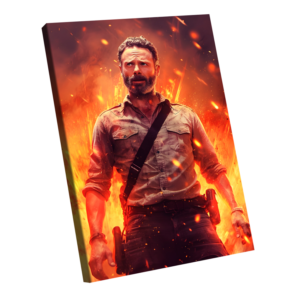 Quadro Rick Grimes -- BR ARTES