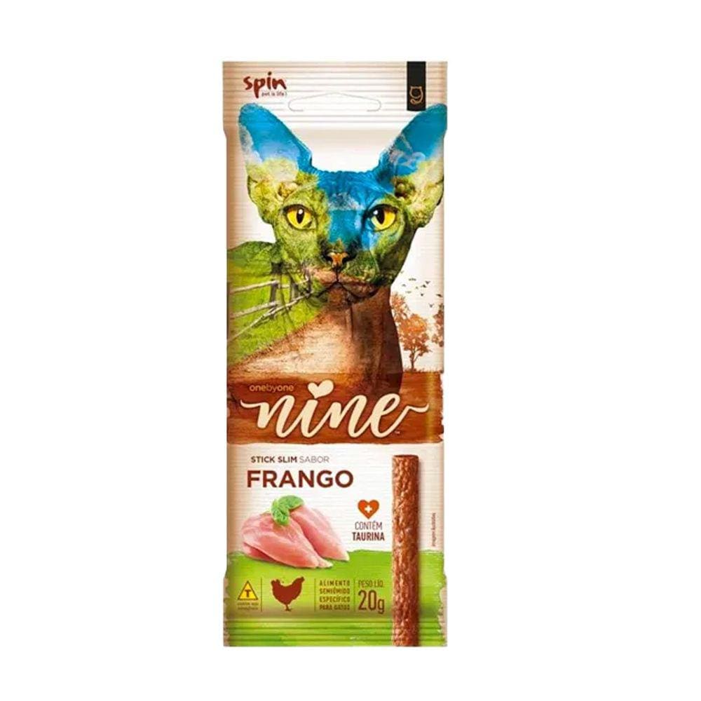 Stick Gatos Spin Pet Nine Cat Frango 20Gr
