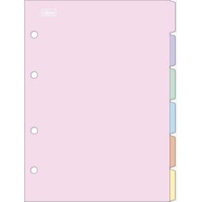 Divisórias de Fichário Académie 210x290mm / 6 Peças Tilibra