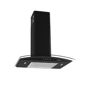 Coifa de Parede 60cm Vidro Curvo Clean 220v Fogatti Preto