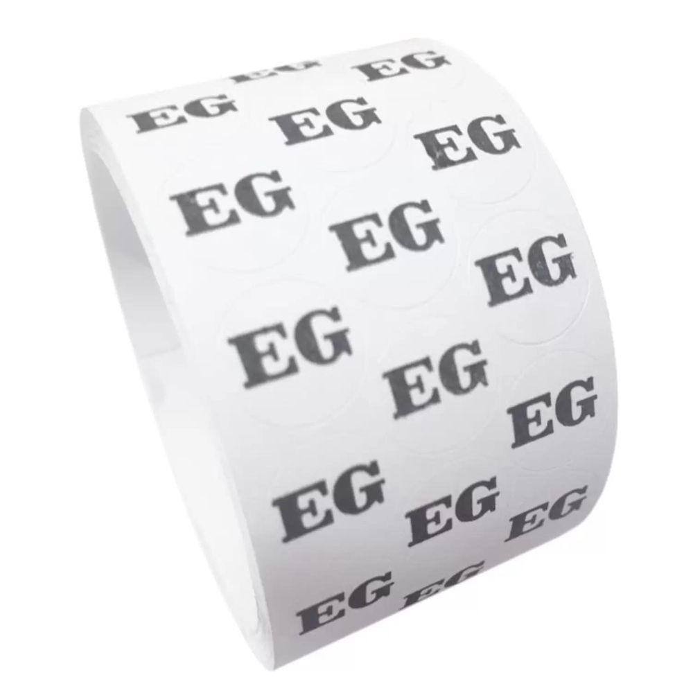 Etiqueta Adesiva Tamanho Eg 1,3 Cm Para Identificação Roupas