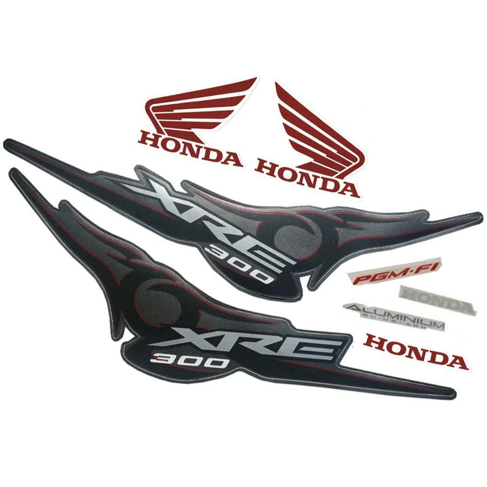 Jogo de Adesivos Honda XRE 300 2011 Preto