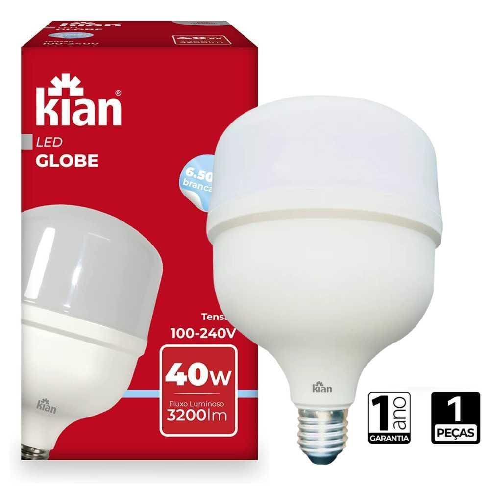 Lâmpada Led 40W Branca 6.500K Alta Potência E27 Bivolt Kian