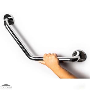 Barra De Apoio Inox Polido De 1.1/4 ângulo 120° De 40x40cm