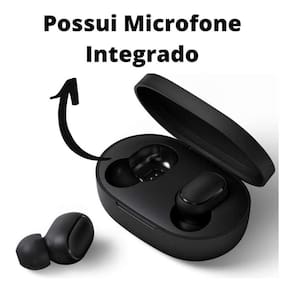 Fone Ouvido Sem Fios Preto Bluetooth Para Moto G60 / G60S