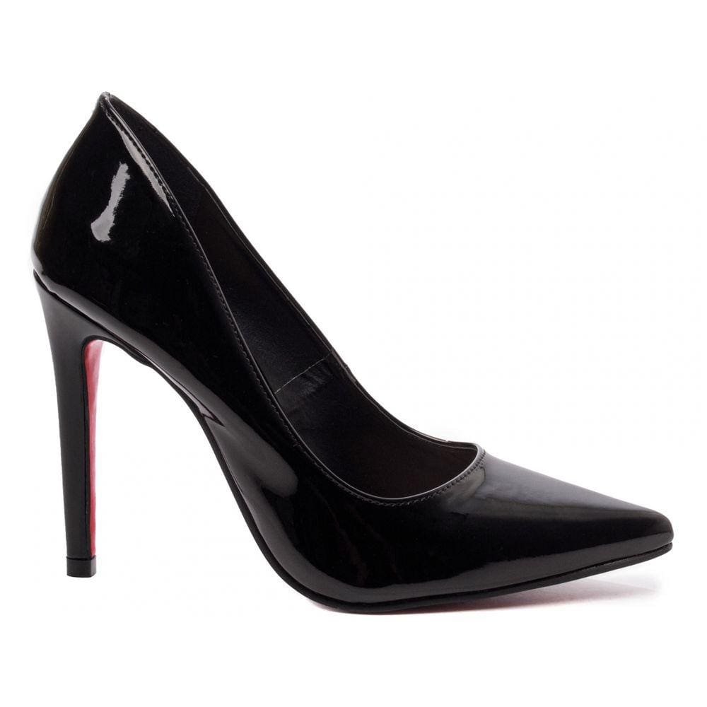 Sapato Scarpin Bico Fino Salto 12cm Preta Torricella