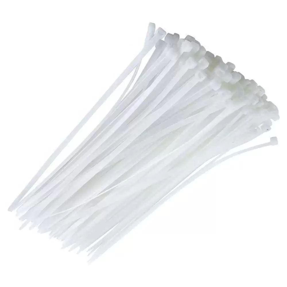 Abraçadeira De Nylon 6,5x370mm - 50 Unidades Branca