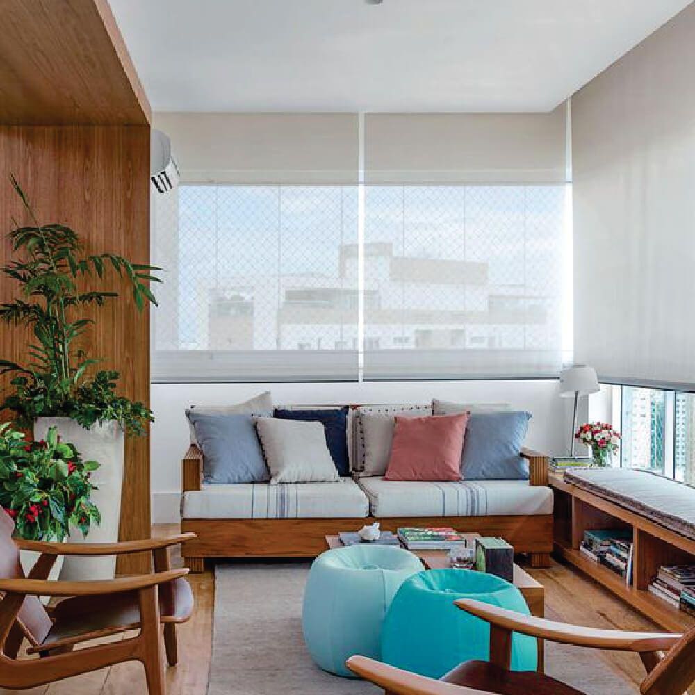 Persiana Rolo Screen 3% Branco - 2,80m x 2,10m