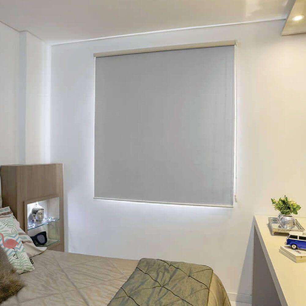 Persiana Rolo Blackout Pinpoint Cinza - 1,40m x 2,20m
