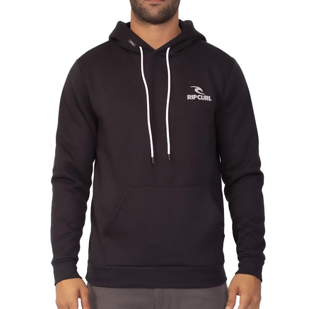 Moletom Rip Curl Canguru Brand Stack WT23 Masculino Preto