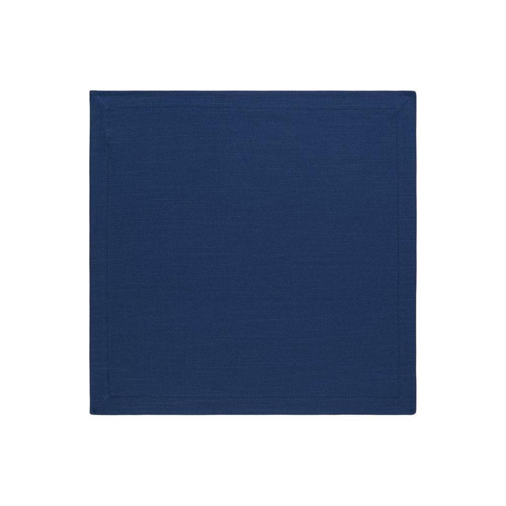 Kit 12 Guardanapos de Tecido em Algodão Azul Marinho