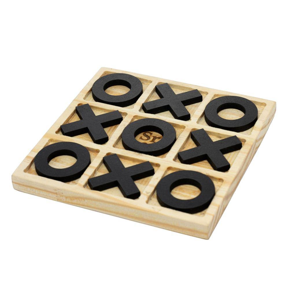 Jogo da Velha Decorativo de Madeira Pinus 17,5cm 13910 Wolff