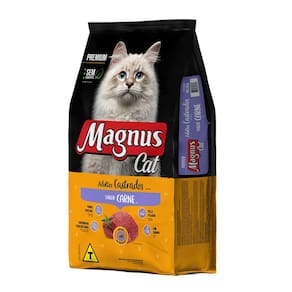Ração Magnus Premium Gatos Adultos Castrados Carne 1kg