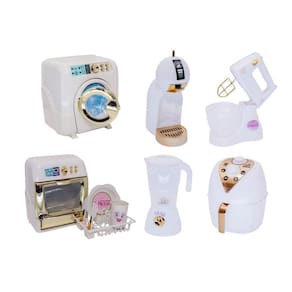 Kit Cozinha Infantil Brinquedo Menina Eletrodomestico Branco