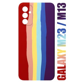 Capa Capinha case aveludada Arco Iris LGBT Para Galaxy M13 M135 / M23 M236 6.6 - Cell In Power25