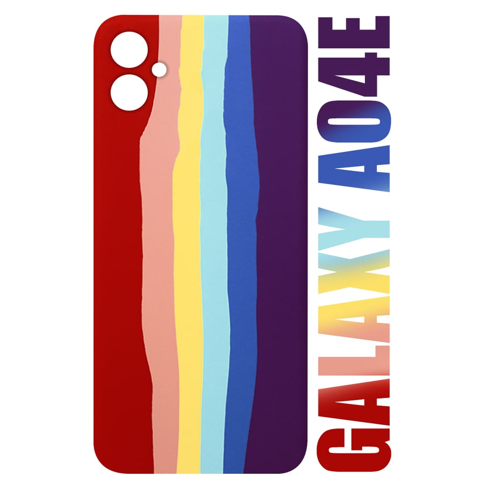 Capa Capinha case aveludada Arco Iris LGBT Compatível Galaxy A04E A042 6.5 - Cell In Power25