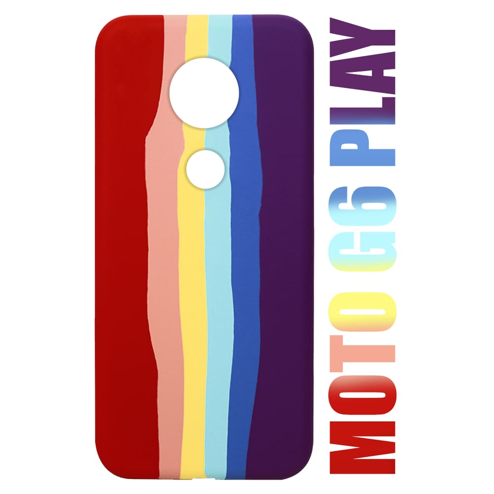 Capa Capinha case aveludada Arco Iris LGBT Compatível Moto G6 Play XT1922 5.7 - Cell In Power25